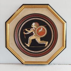Amazons Charging Greek Plate